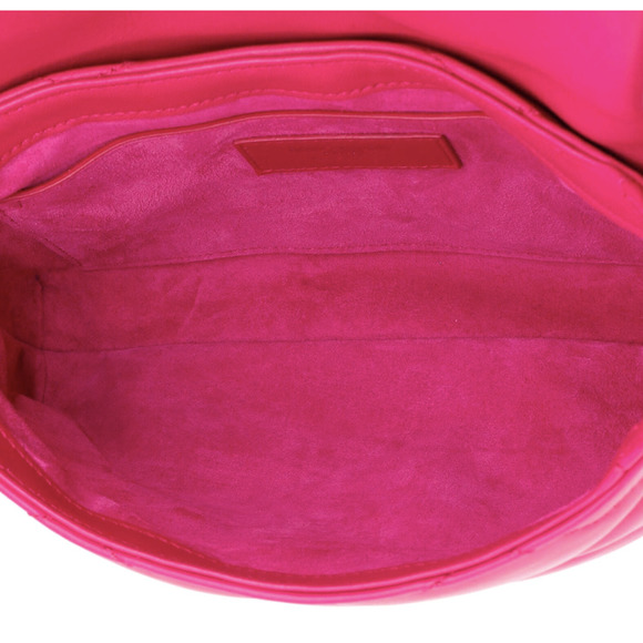 BRAND NEW Saint Laurent YSL Le 57 Leather Shoulder Bag Quilted Purse Pink! - Picture 14 of 16